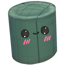 Green Cylinder Plush